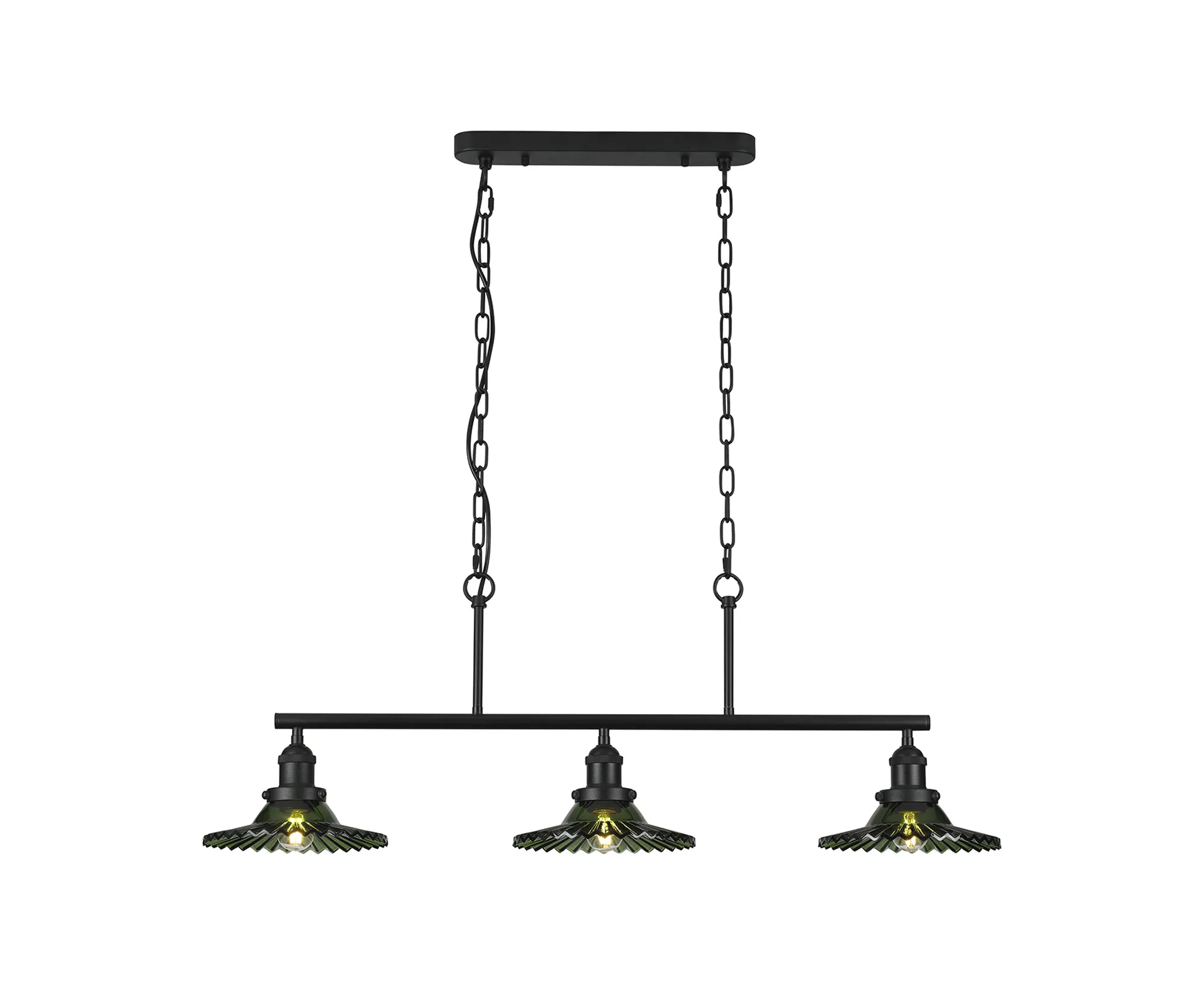 Walter-Satin Black Ceiling Lights Deco Linear Fittings